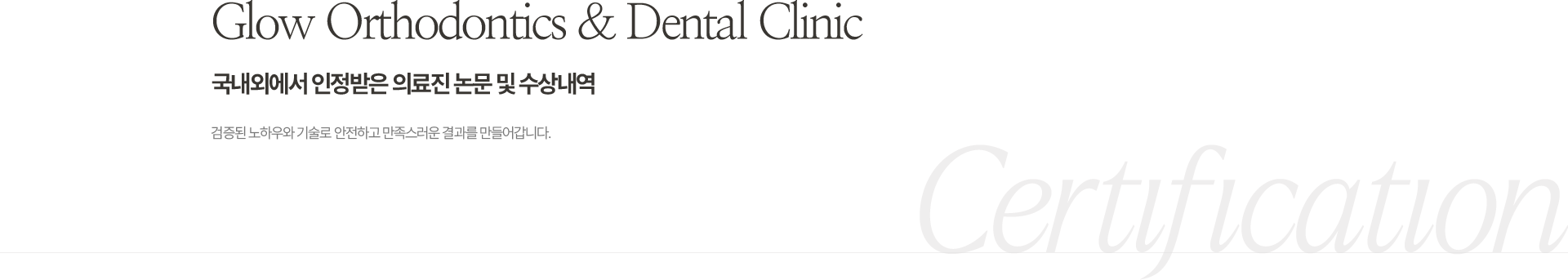 SPECIAL POINT 국내외에서 인정받는 의료진